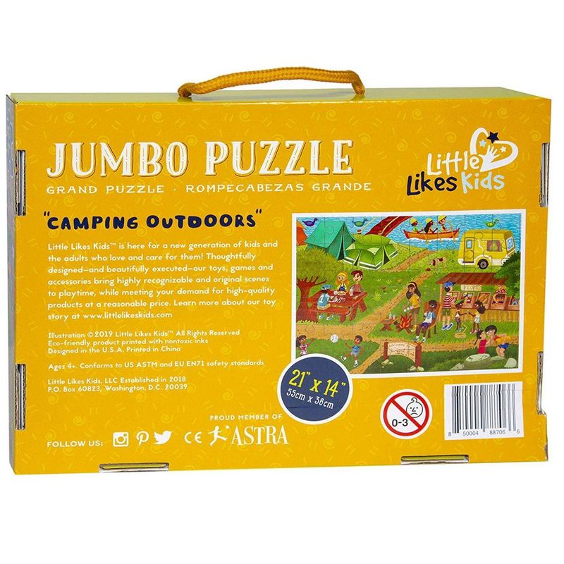 Little Likes Kids Camping Outdoors Kids' Jumbo Puzzle - 48pc