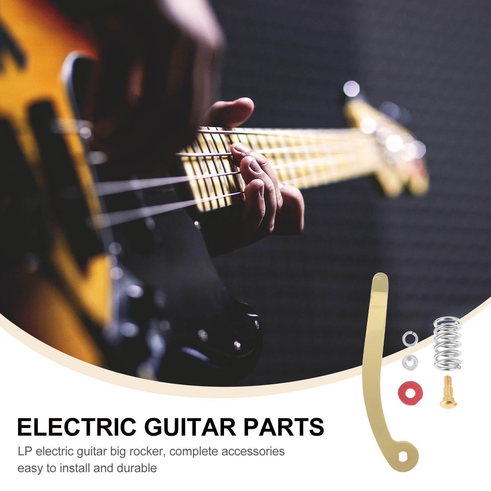 Replacement Guitar Whammy Bar Tremolo Vibrato Bridge Tailpiece Compatible for Bigsby (Black)