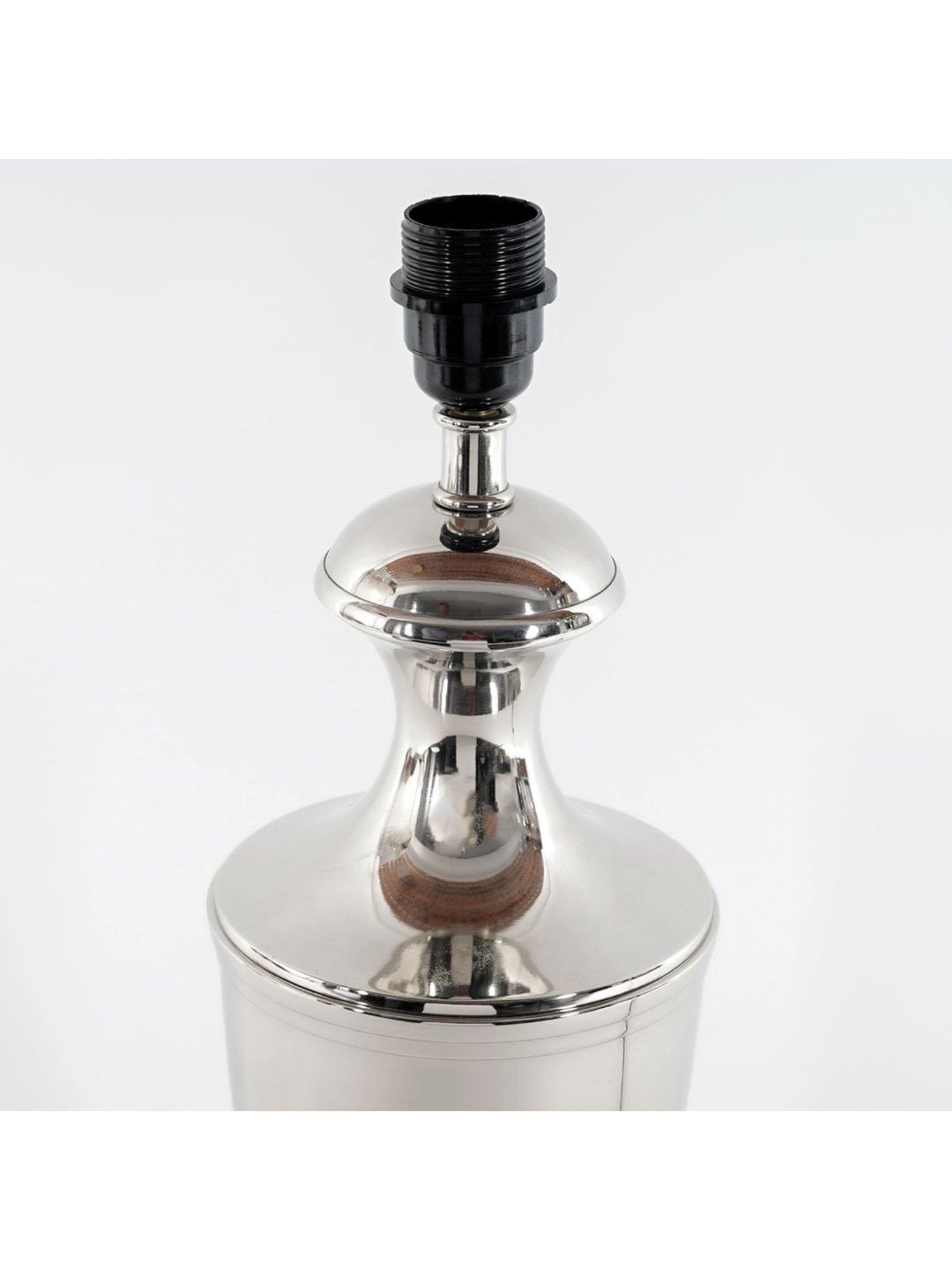 Kapoor Lamp Shades Chrome & White Metal Table Lamp