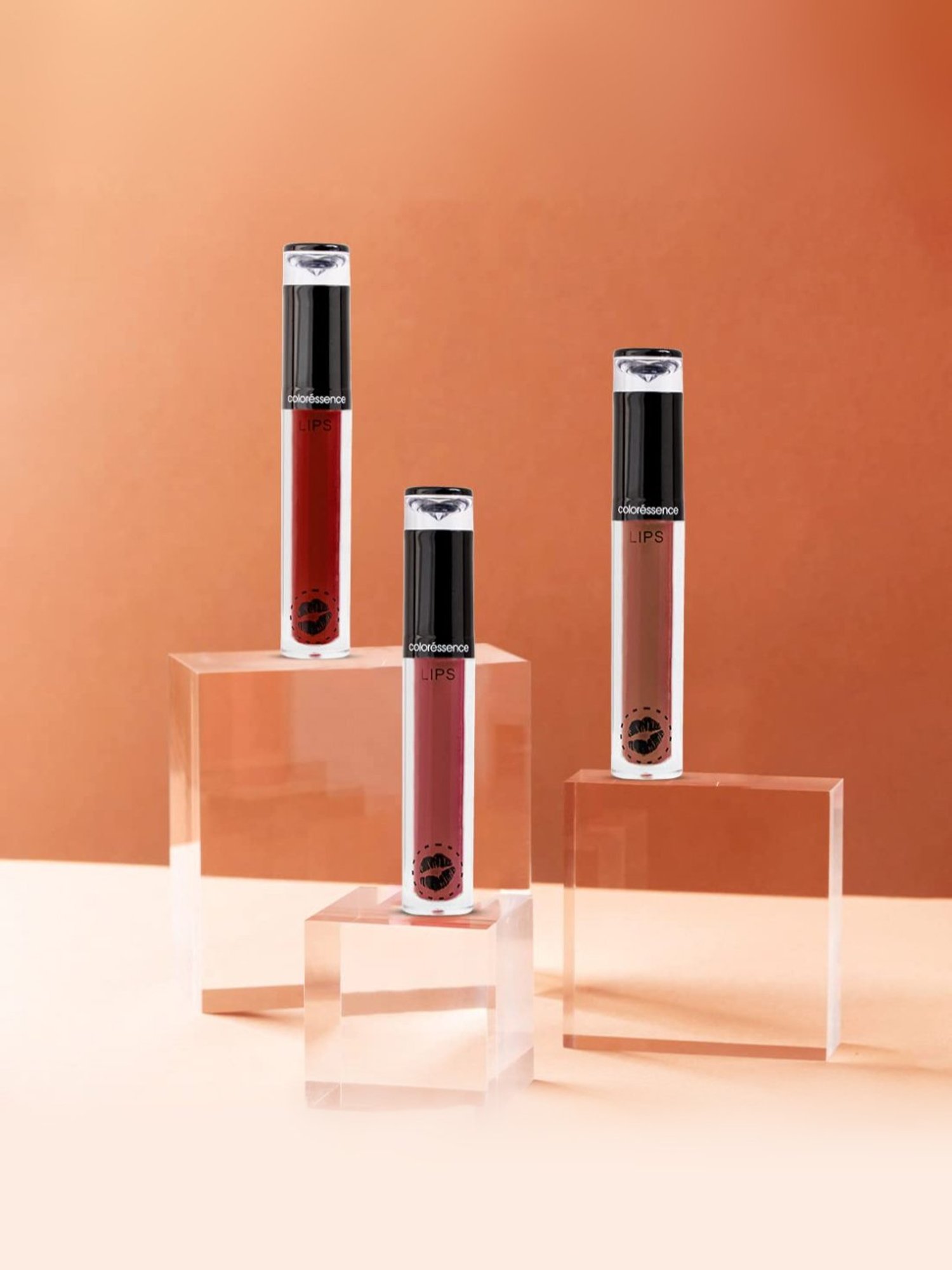 COLORESSENCE Lipstay Transfer Proof Liquid Lipstick Abber Red - 4 ml