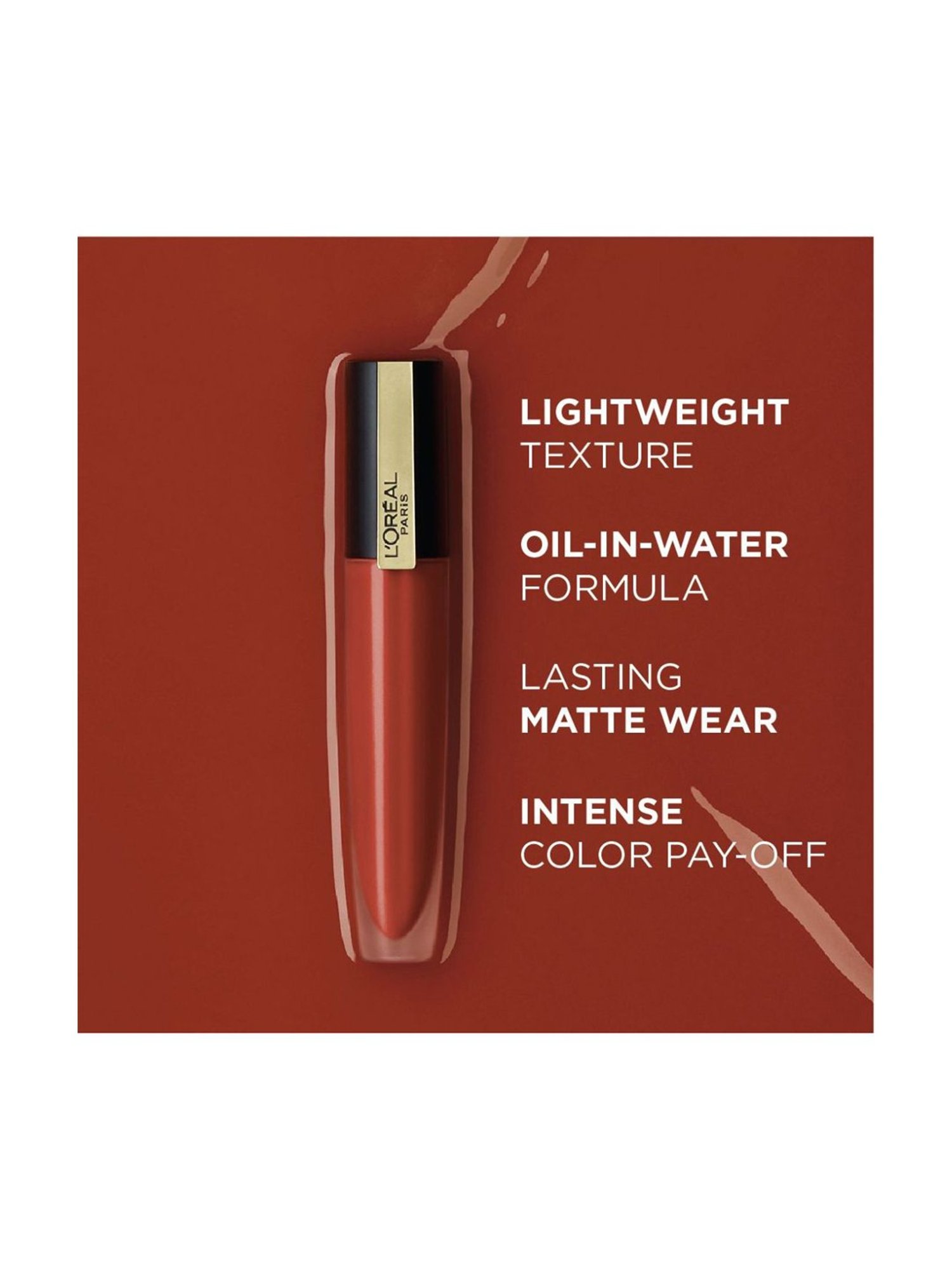 L'Oreal Paris Rouge Signature Matte Liquid Lipstick - 128 I Decide,7ml