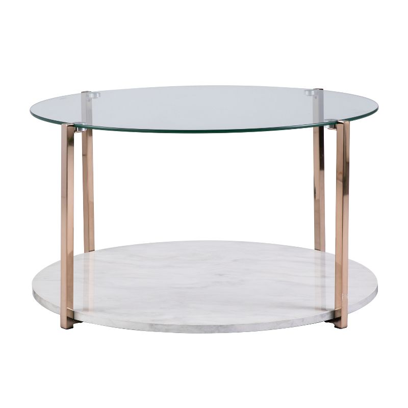 Agnes Cocktail Table Warm Gold - Aiden Lane