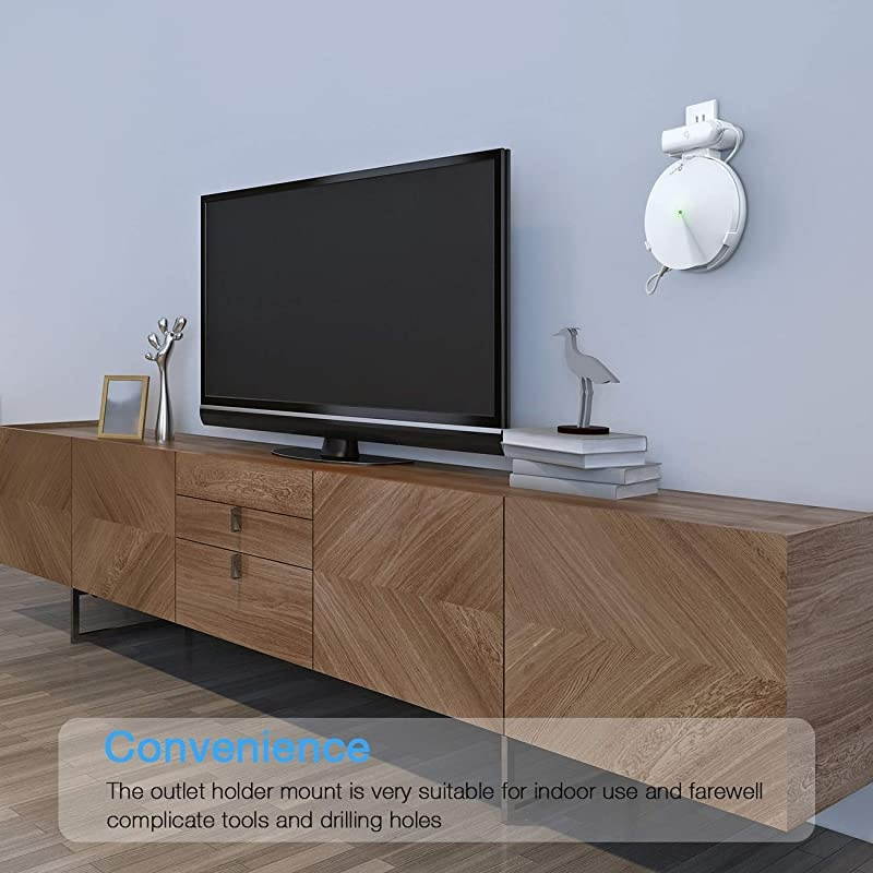 Wall Mount Holder for TP Link Deco M9 Plus Whole Home Mesh WiFi System No Cord Clutter and Save Space Ceiling Bracket 2 Pack