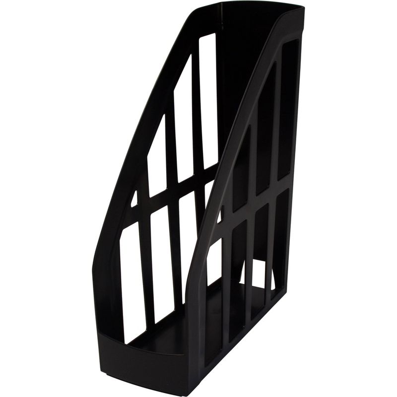 Storex 6pk Eco-Friendly Magazine File Holders - Black