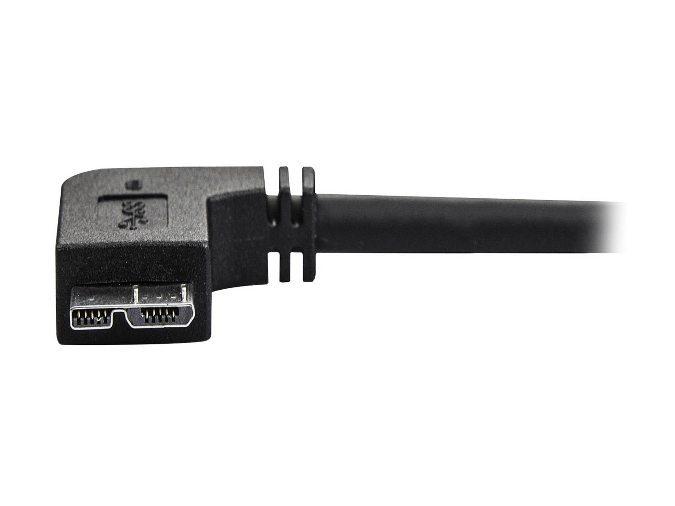 StarTech.com 0.5m 20in Slim Micro USB 3.0 Cable - M/M - USB 3.0 A to Right-Angle Micro USB - USB 3.1 Gen 1 (5 Gbps)