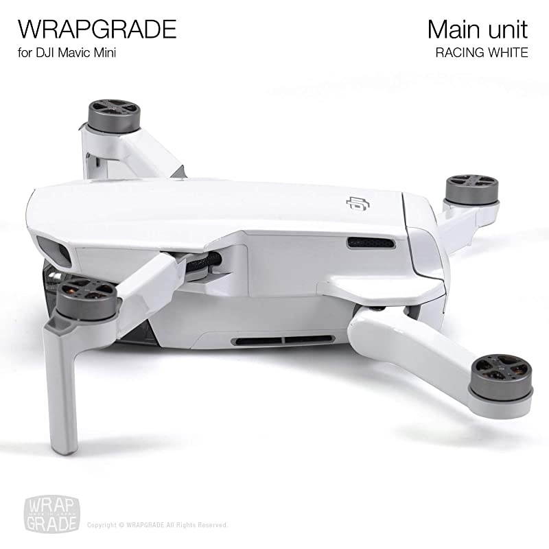 Skin Compatible with DJI Mavic Mini (Racing White)