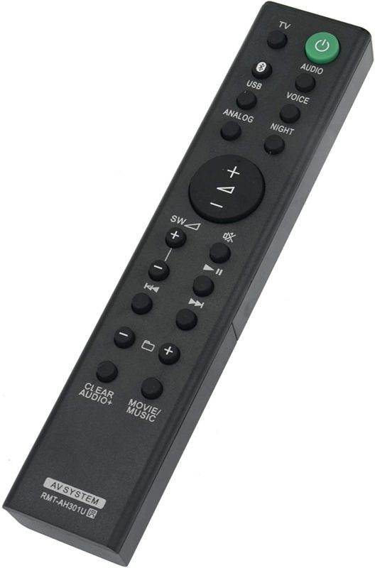 RMT-AH301U Replaced Remote fit for Sony Sound bar HTMT300/B HT-MT300/B HT-MT300 HT-MT301 HT-MT300/W HT-MT300W HTMT300B HTMT300 HTMT301 HTMT300W SA-WMT300 SA-MT300 SA-MT301 SA-WMT301