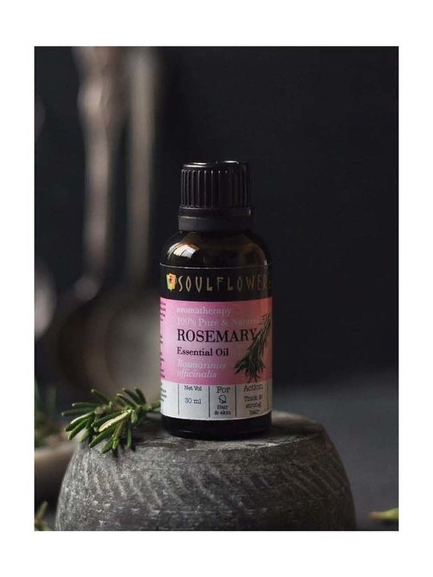 Soulflower Rosemary Essential Oil - 30 ml