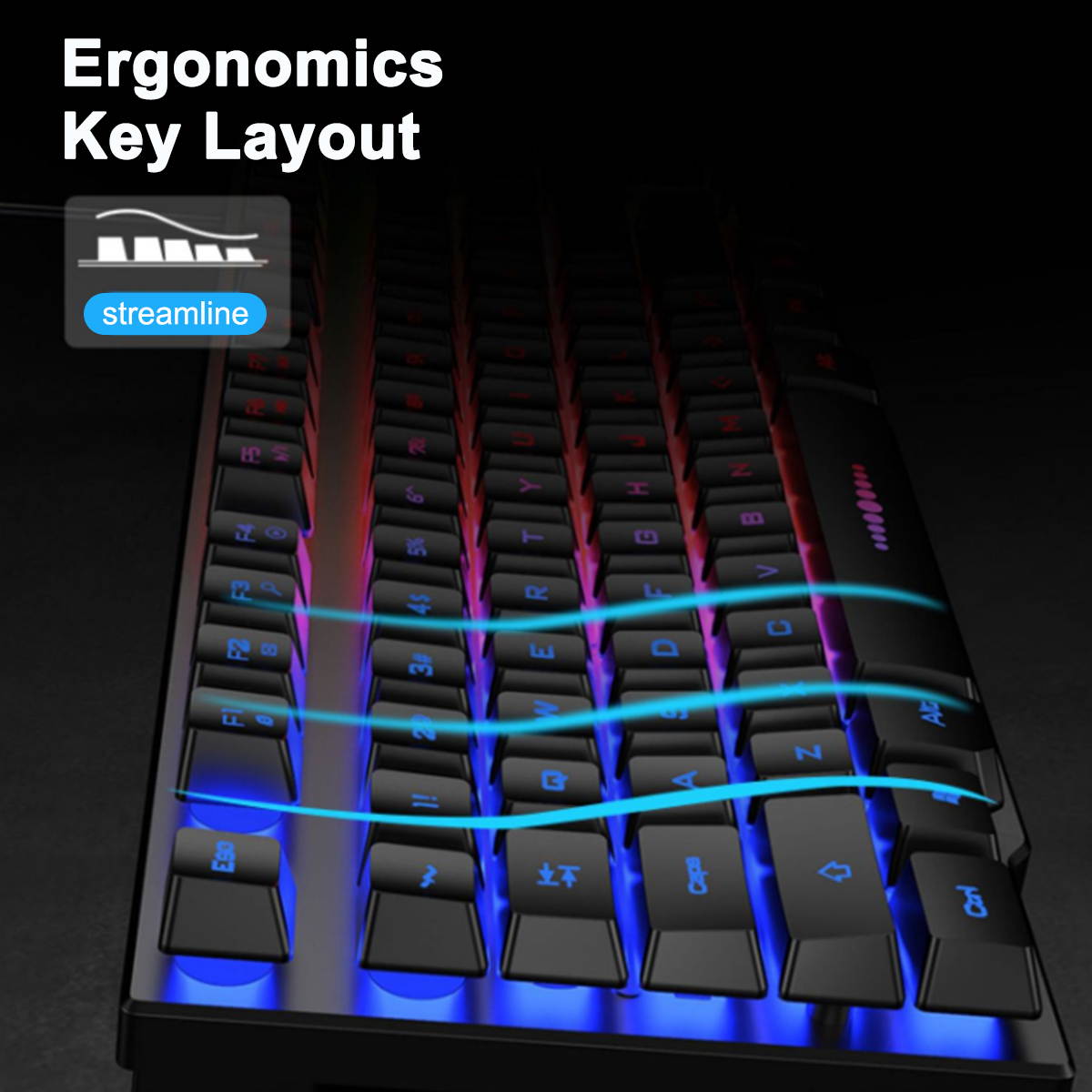 Mechanical Keyboard Mouse Headset Kit,Gaming Mouse & RGB Headphones for Laptop Computer PC Games for PS4, Xbox One & PC, White, GK23