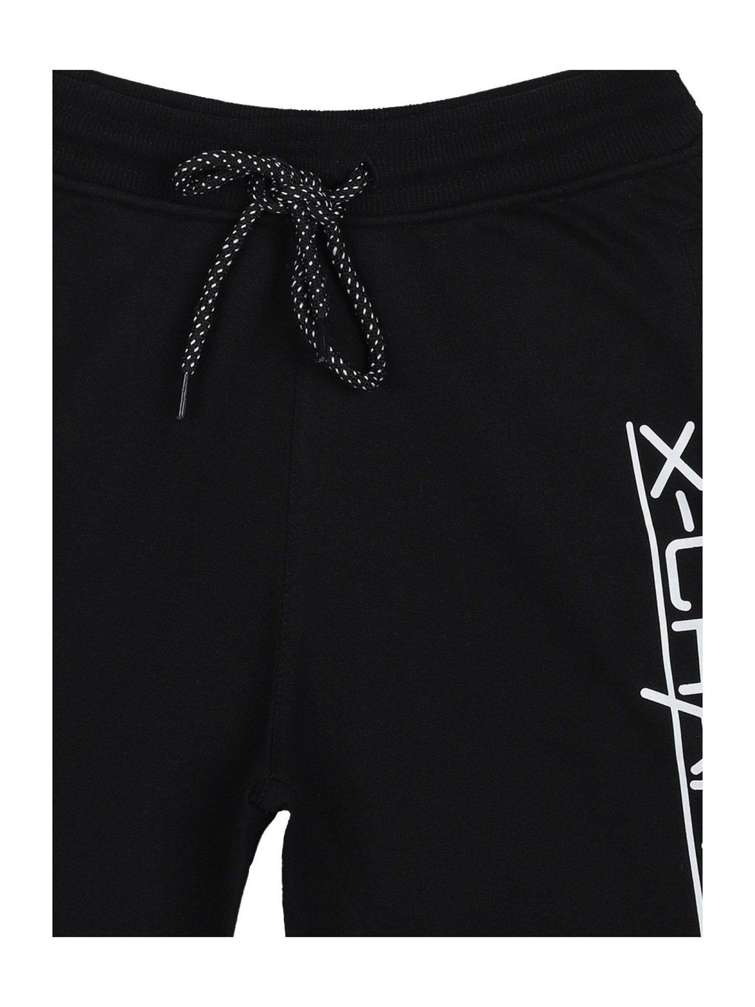 Bodycare Kids Black Cotton Printed Shorts (Antiviral Collection)