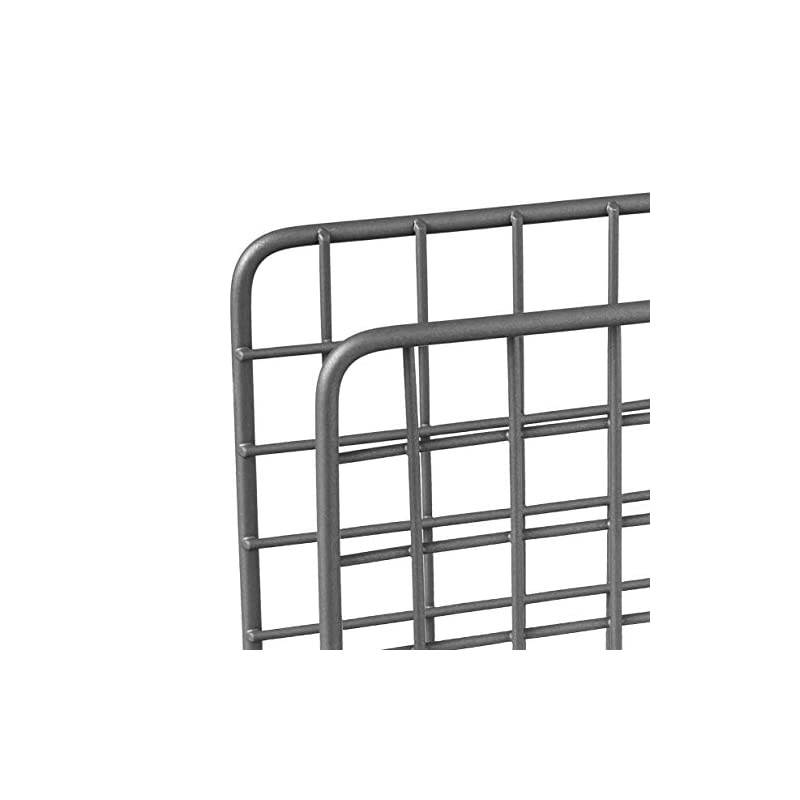 Grid Holder Upright Rustic Paper Dispenser for Kitchen Tables & Countertops, Vertical Napkin Stand with Farmhouse Charm, Industrial Gray