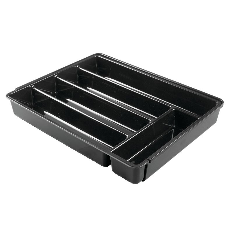InterDesign Expandable Kitchen Drawer Organizer Black