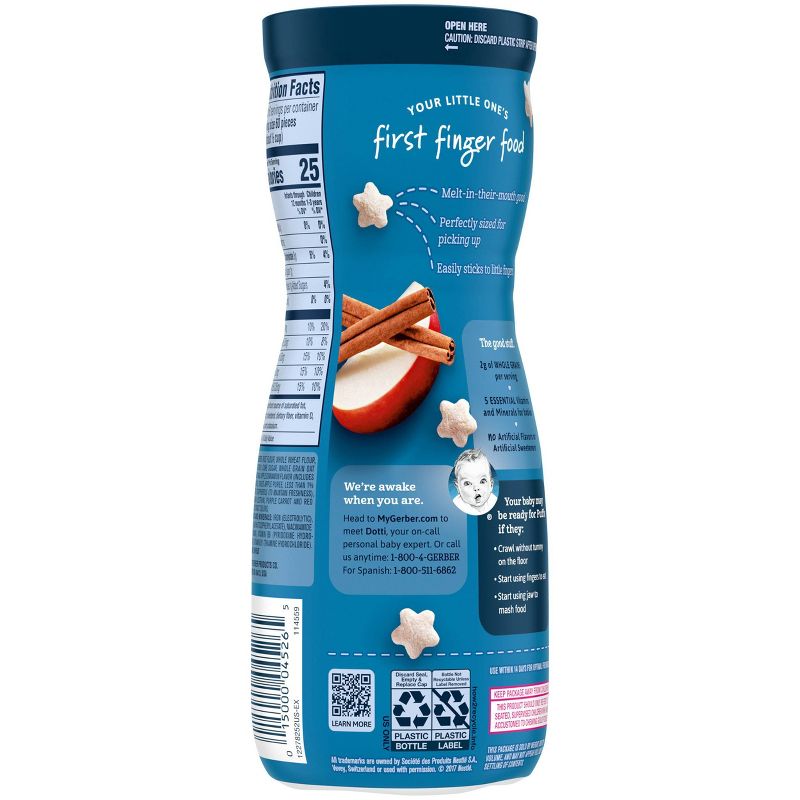 Gerber Puffs Apple Cinnamon Cereal Baby Snack - 1.48oz