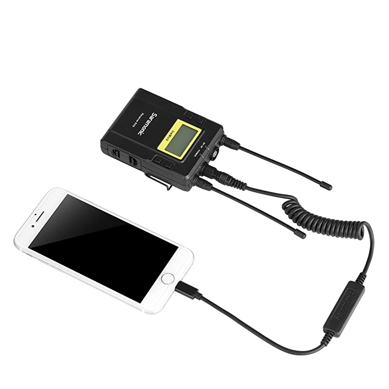 TRS to Lightning Cable  Locking 35mm Male TRS Connector to Lightning Output Cable for  Microphones the SRWM4CUwMic9UwMic10UwMic15 and other MicsCompatible with iphone 7 8 x 6