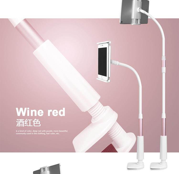 360 Degrees Flexible Arm Table Pad Holder Stand 80cm or 120cm Long Lazy People Bed Desktop Tablet Mount for Ipad mini or Phone