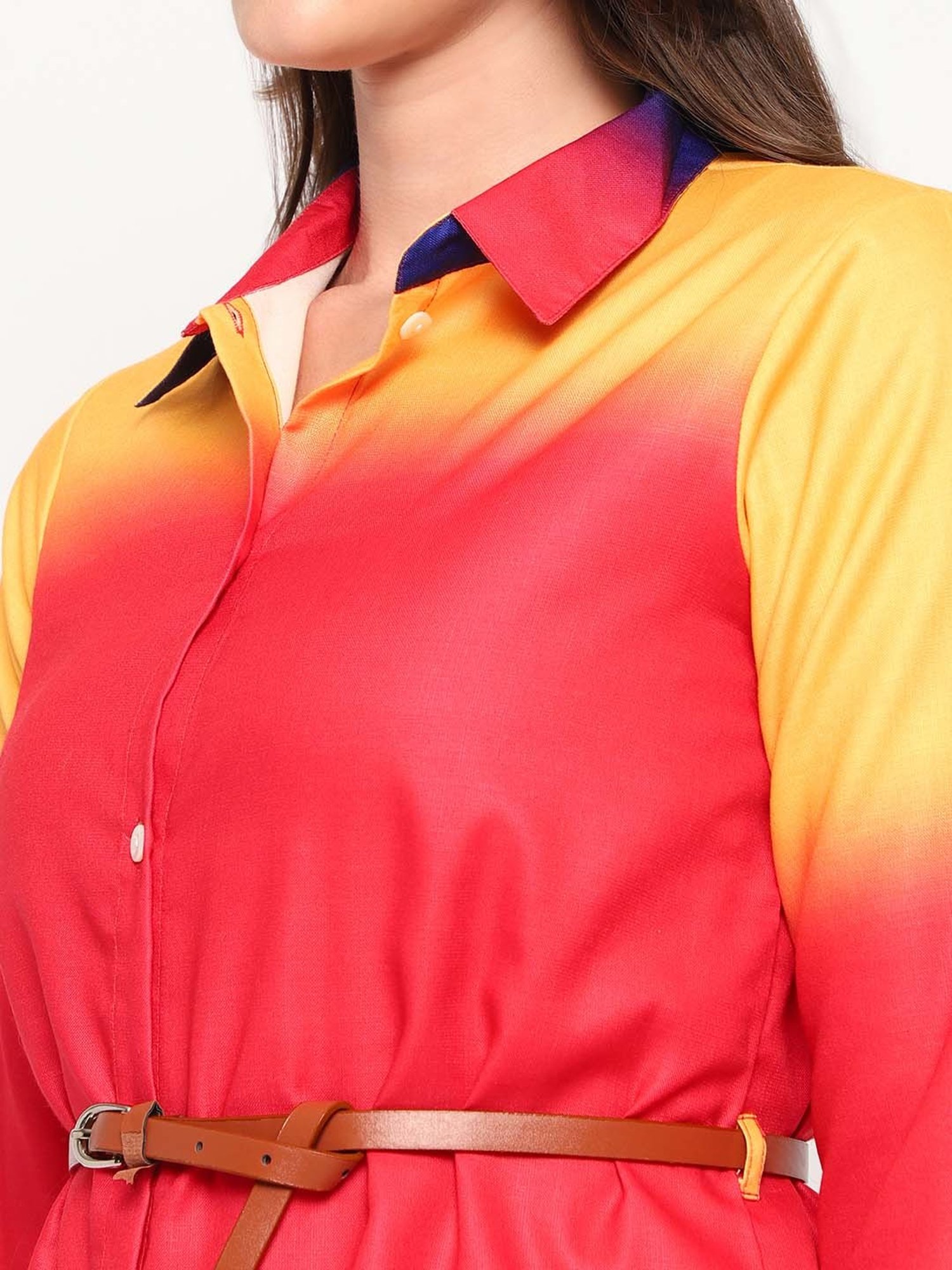 Sringam Multicolored Cotton Tie & Dye Shirt Pant Set