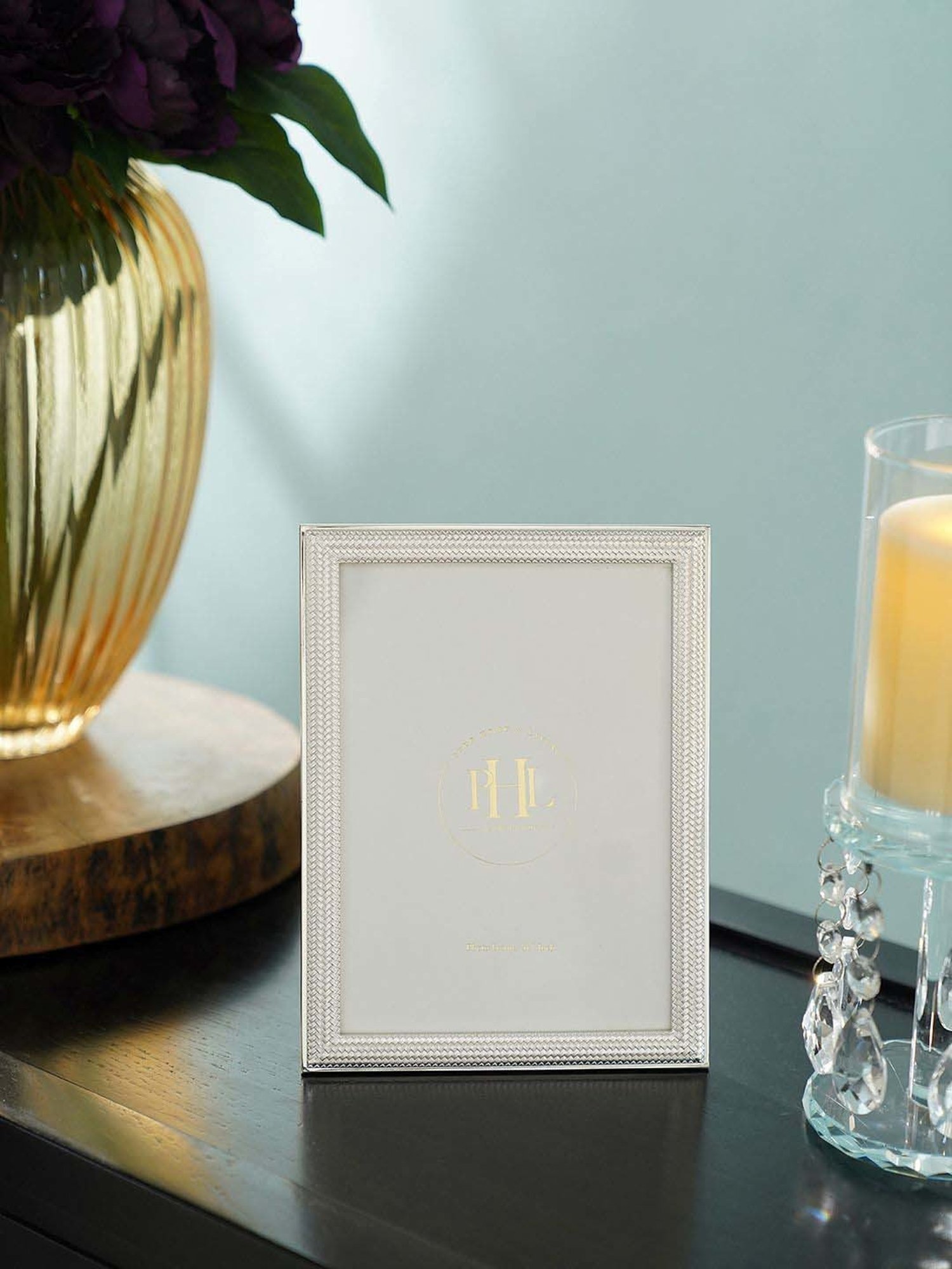 House This Kangto Brown & White Wood Photo Frame Gift Set