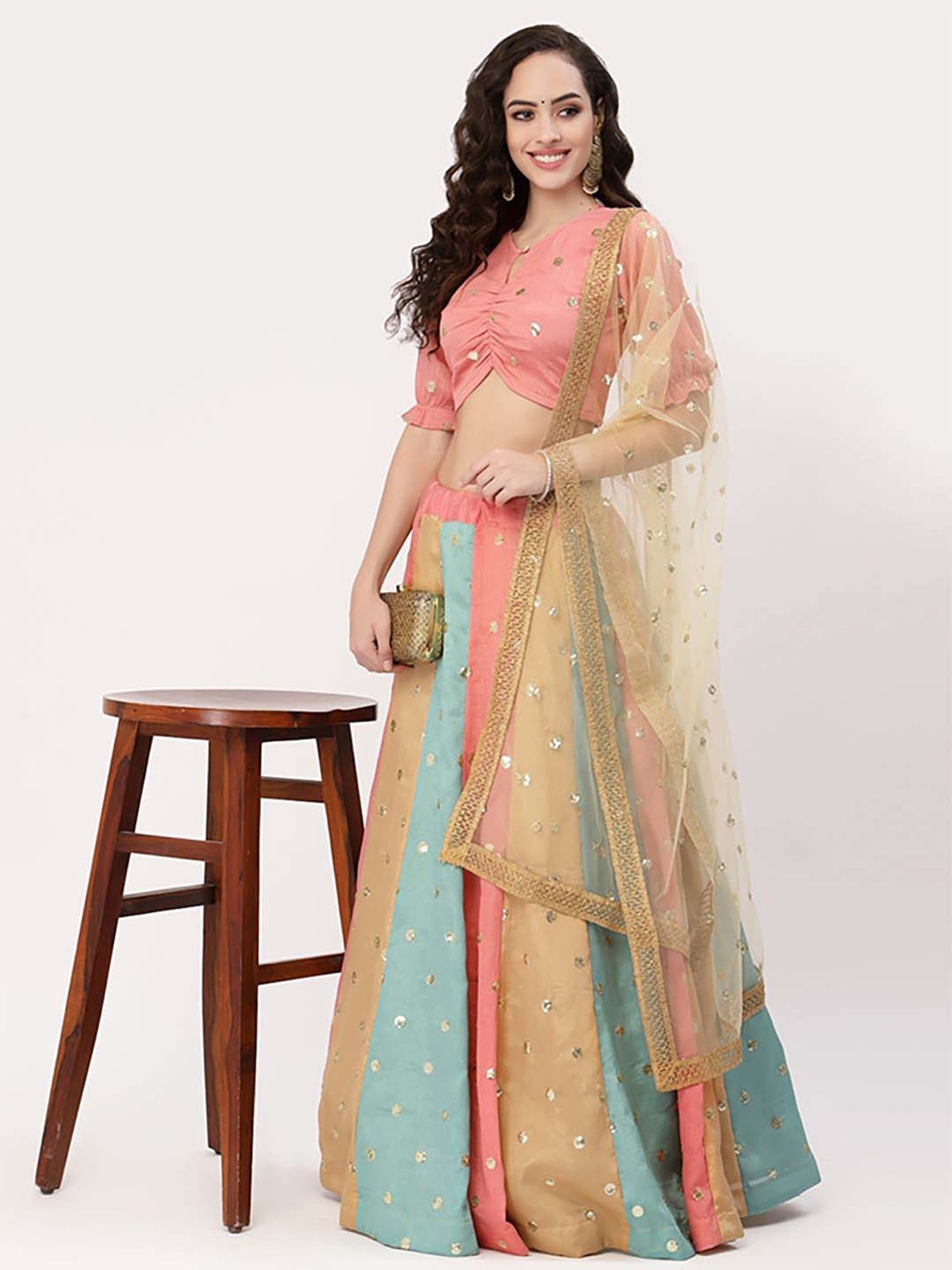 studiorasa Pink Embellished Choli