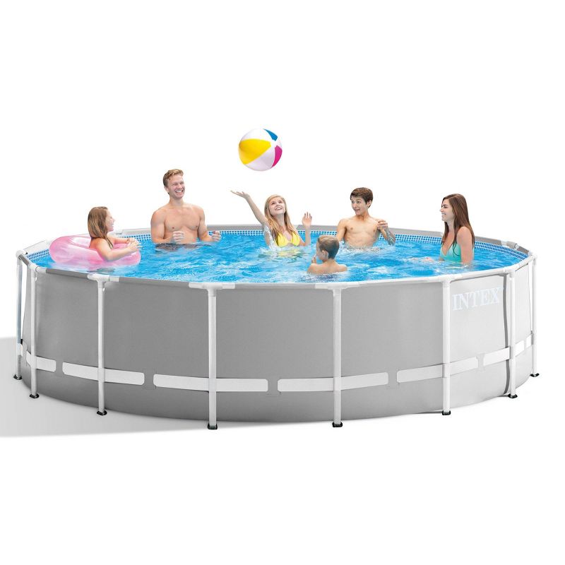 Intex 15' x 48" Prism Frame Pool - Gray