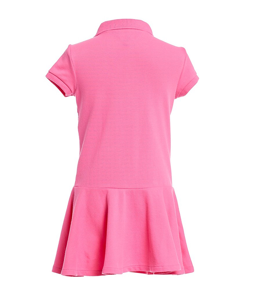 Polo Ralph Lauren Little Girls 2T-6X Short-Sleeve Mesh Dropwaist Polo Dress