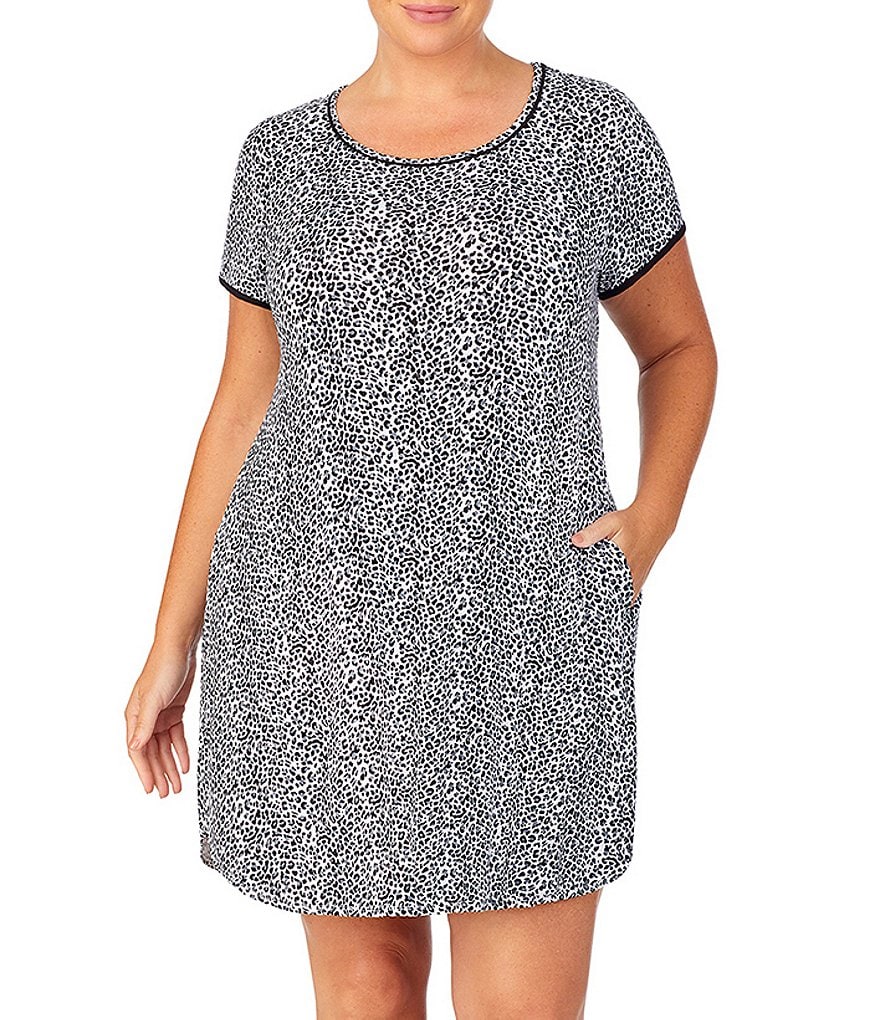 Rya Plus Darling Scoop Neck Charmeuse & Lace Solid Chemise