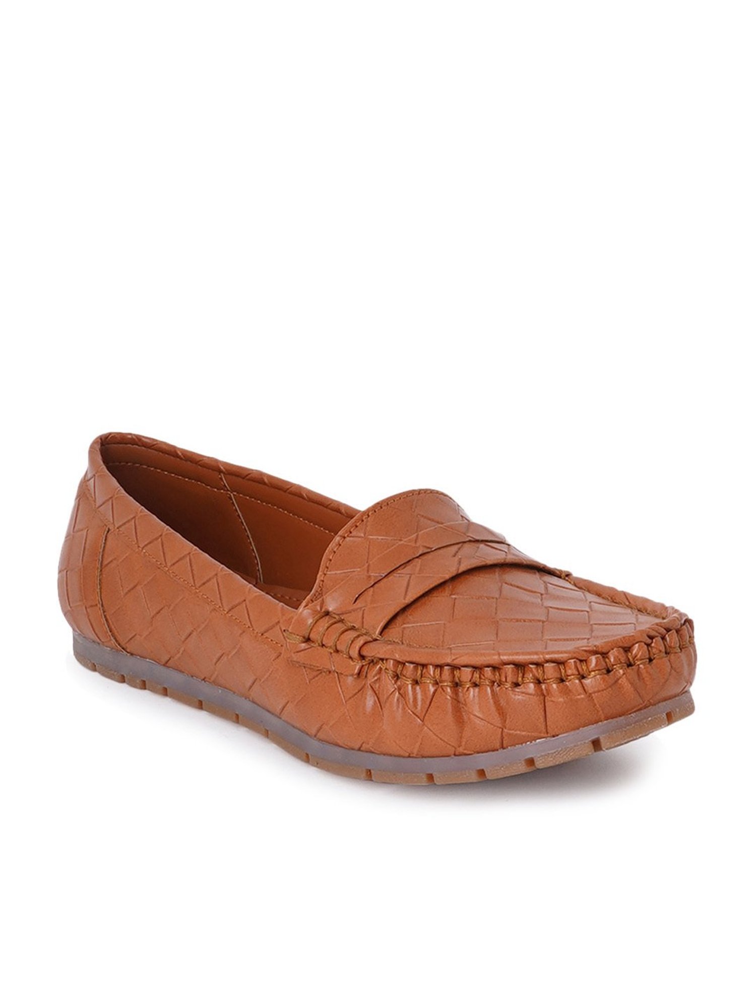 Scentra Women's Tan Casual Loafers