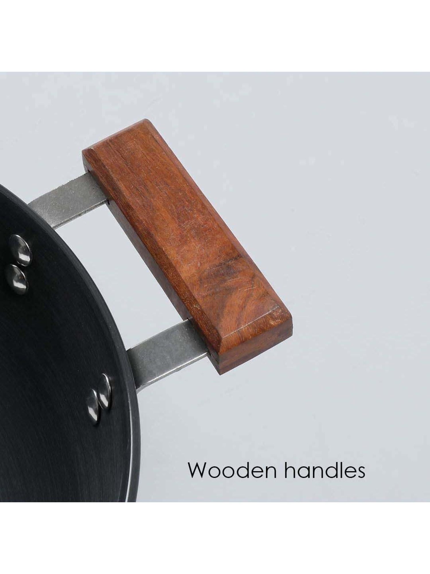 Wonderchef Ebony Hard Anodized Deep Kadhai with Lid