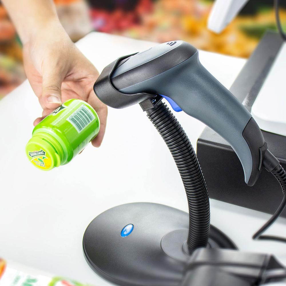 Plugadget Bluetooth & 2.4G Wireless 2D Barcode Scanner Bar Code Reader QR Data Matrix PDF417 IOS Android Windows