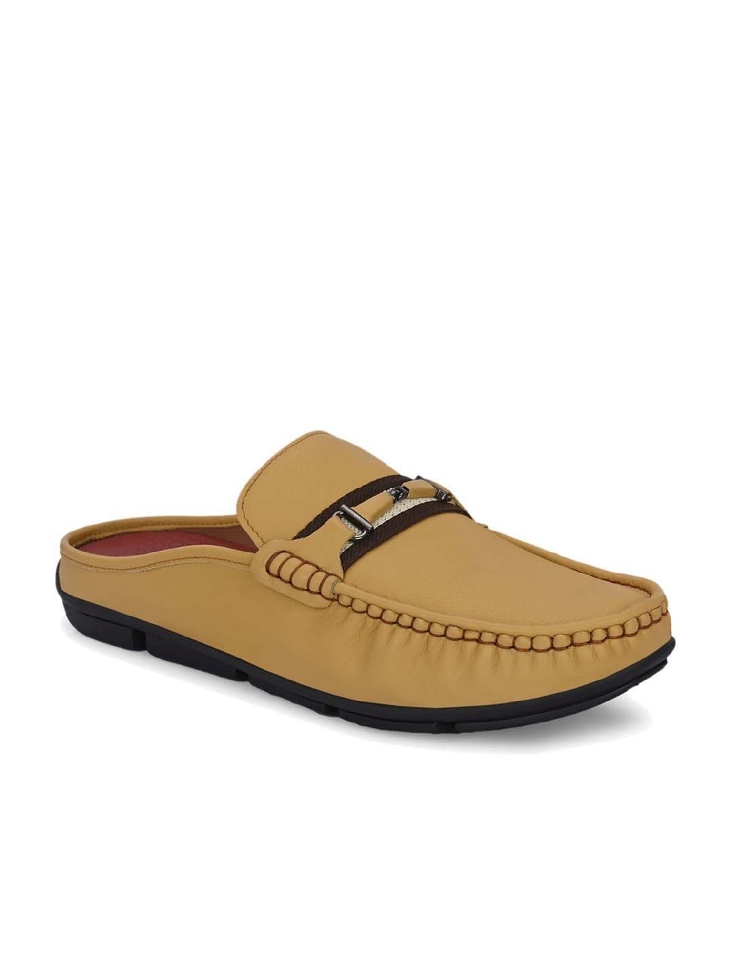 Hitz Men's Yellow Mule Shoes