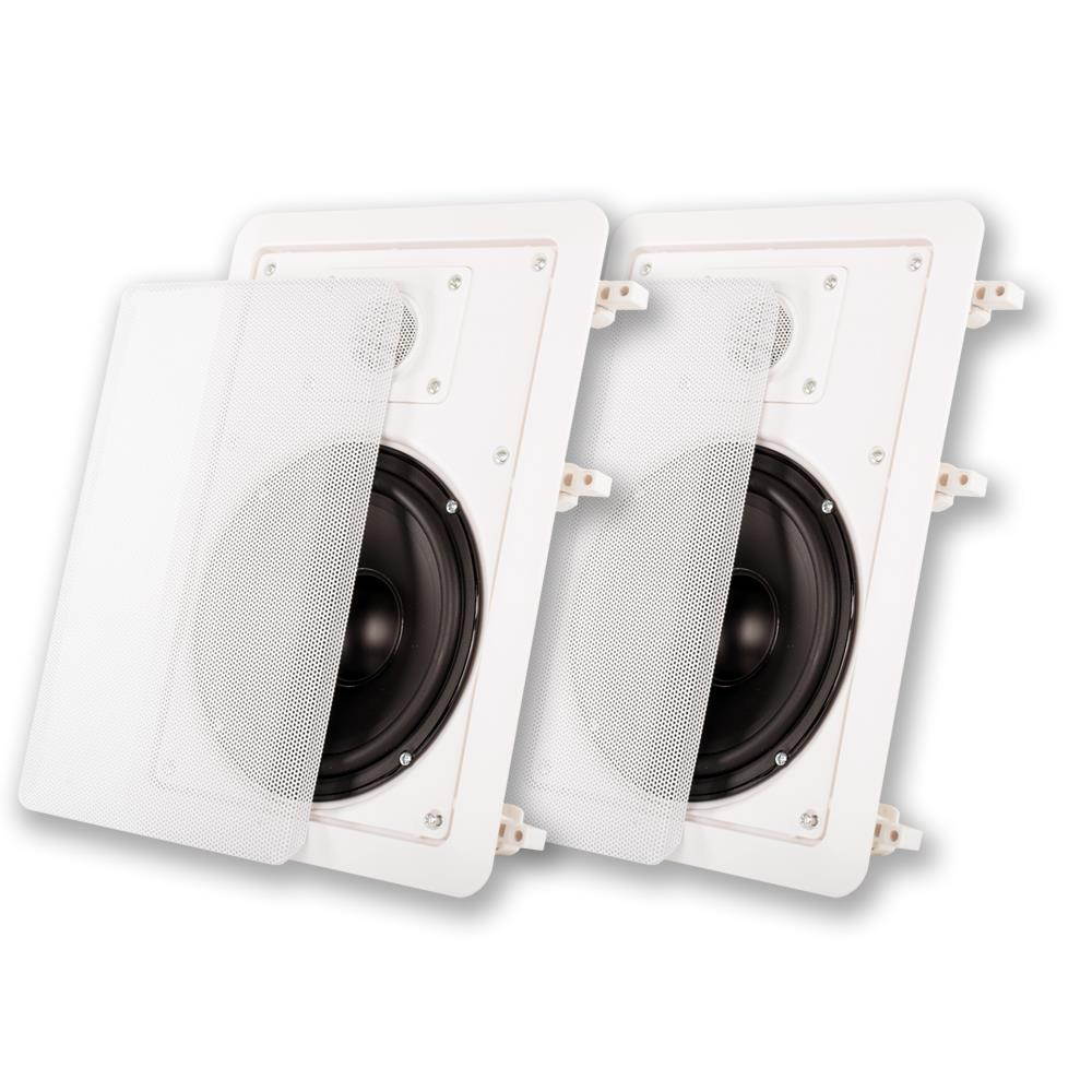 Acoustic Audio MT-6 Flush Mount In Wall Speakers with 6.5" Woofers Pair