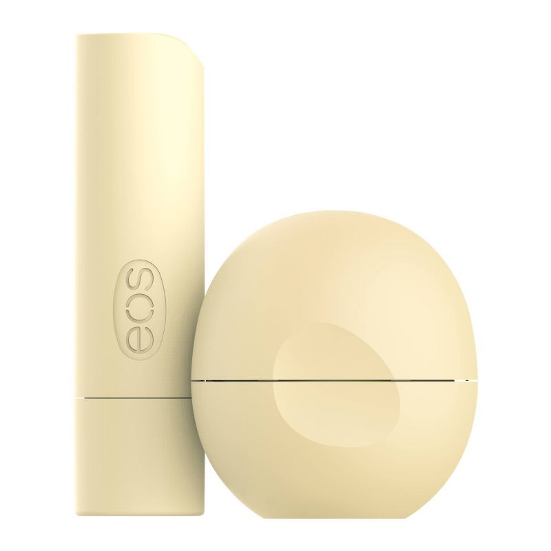 eos Natural & Organic Lip Balm Stick & Sphere - Vanilla Bean - 2pk/0.39oz