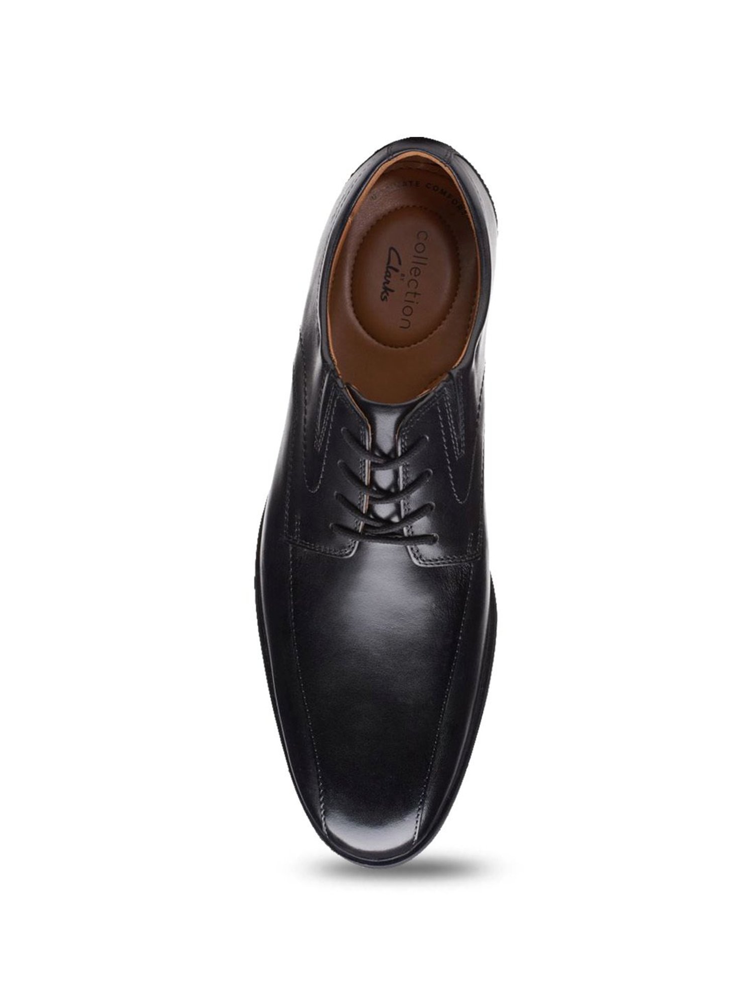 Clarks Men's Whiddon Pace Black Derby Shoes