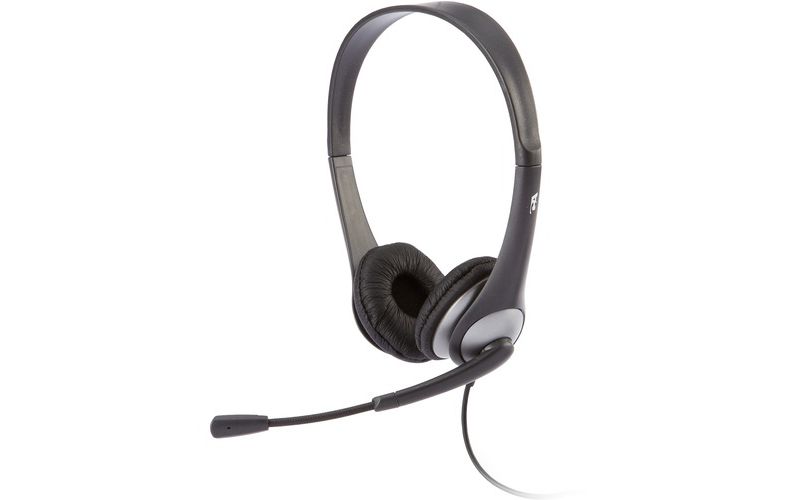 Cyber Acoustics AC-204 Headset - Stereo - Wired - 20 Hz - 20 kHz - Over-the-head - Binaural - Semi-open - 7 ft Cable - Noise Cancelling Microphone