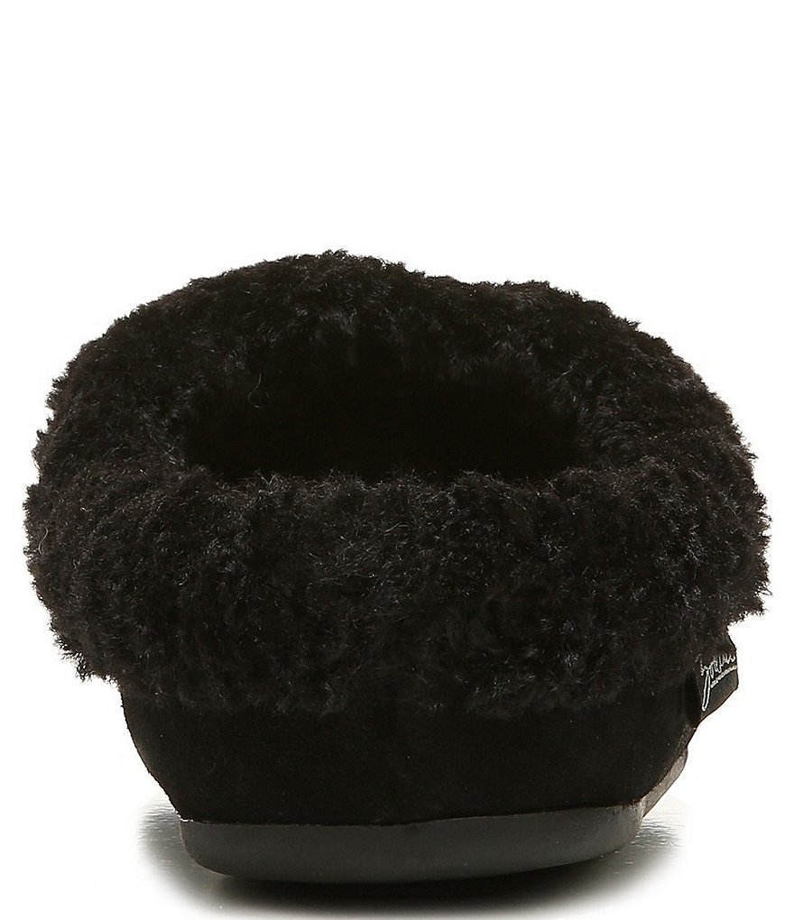 Zodiac Paloma Suede Faux Shearling Lined Slippers