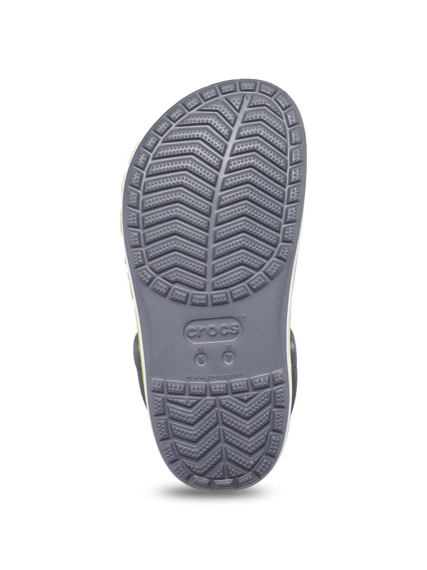 Crocs Men's Bayaband Slate Grey Back Strap Clogs