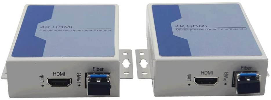 Primeda 4K HDMI Extenders Over Fiber Optic up 10Km,Uncompressed, Support 4Kx2K 3840x2160@30Hz& 3D (Without KVM)