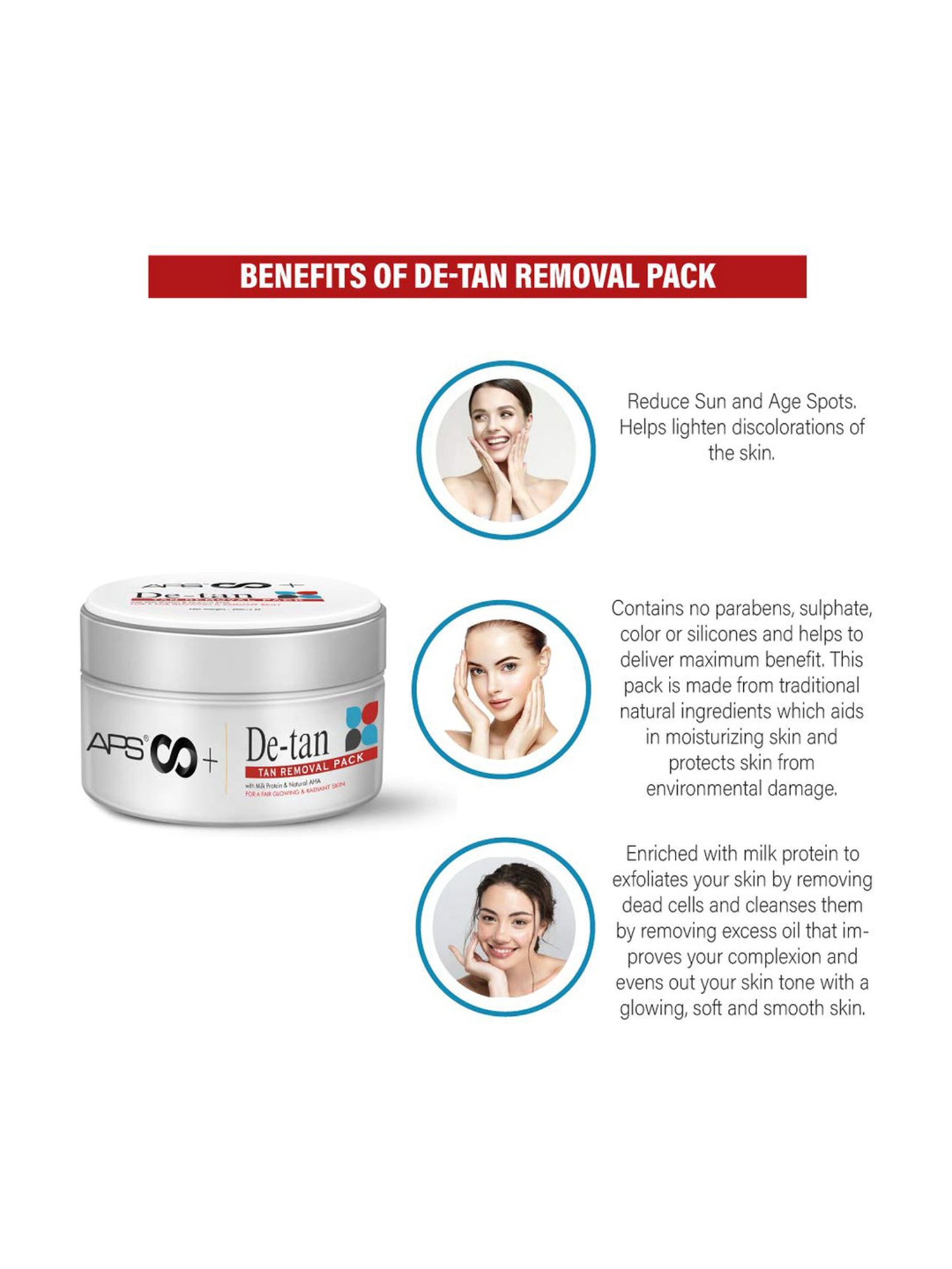 Aryanveda D-Tan Pack with Milk Proteins and Natural AHA - 200 ml