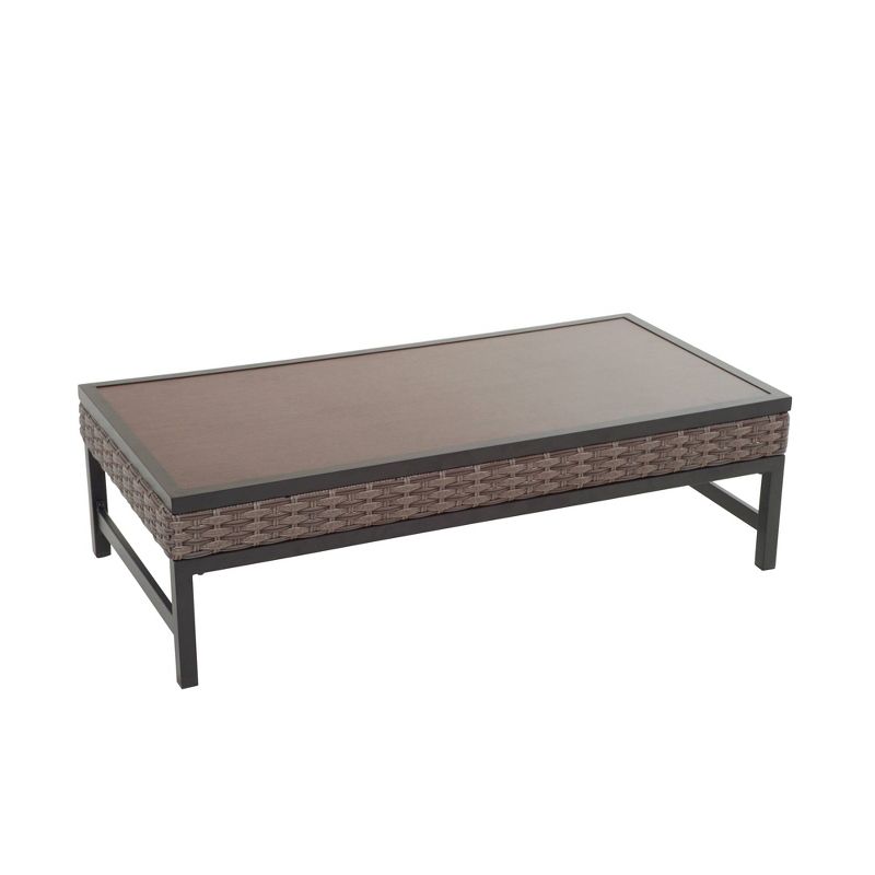 Sheldon Round Coffee Table - Black - Courtyard Casual