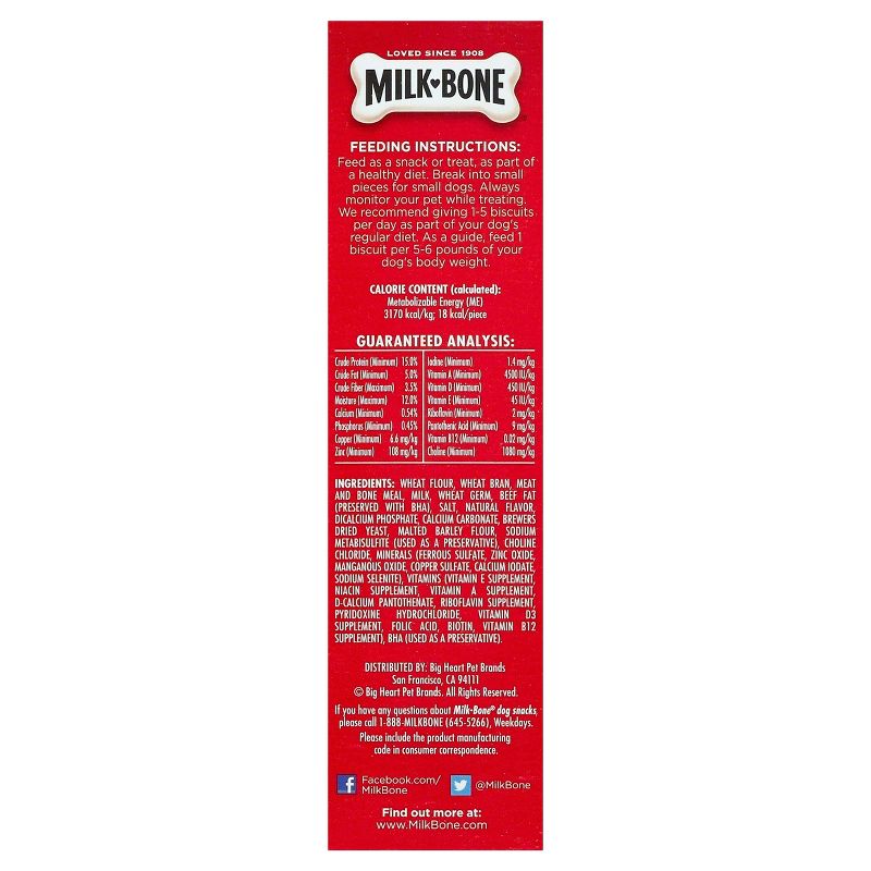 MilkBone Original Dog Biscuits Dog Treats - Small -24oz