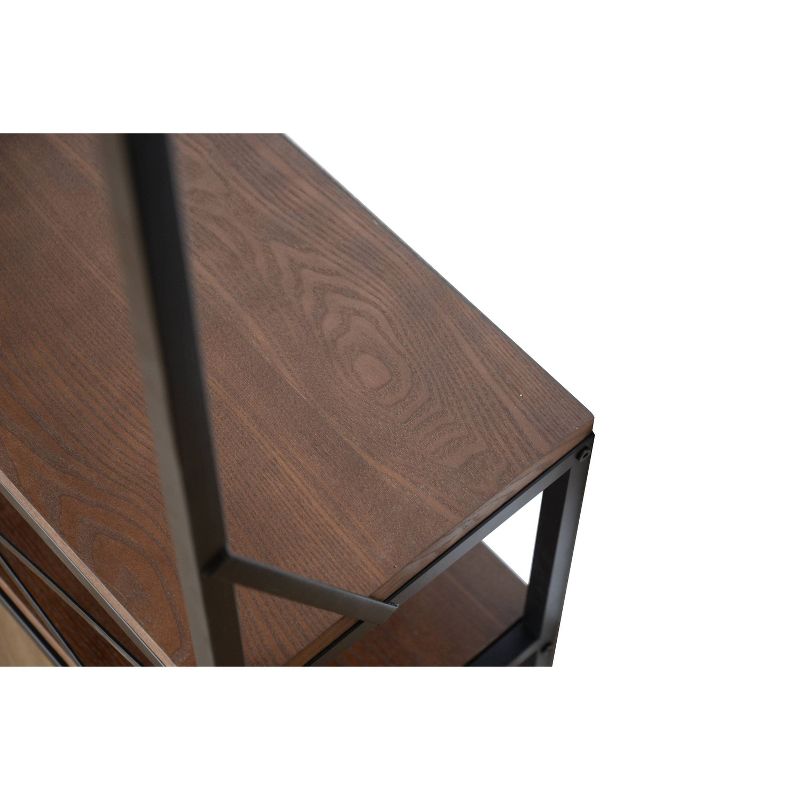 28" Winlock Coat Rack Bench Walnut Brown - Summerland Home