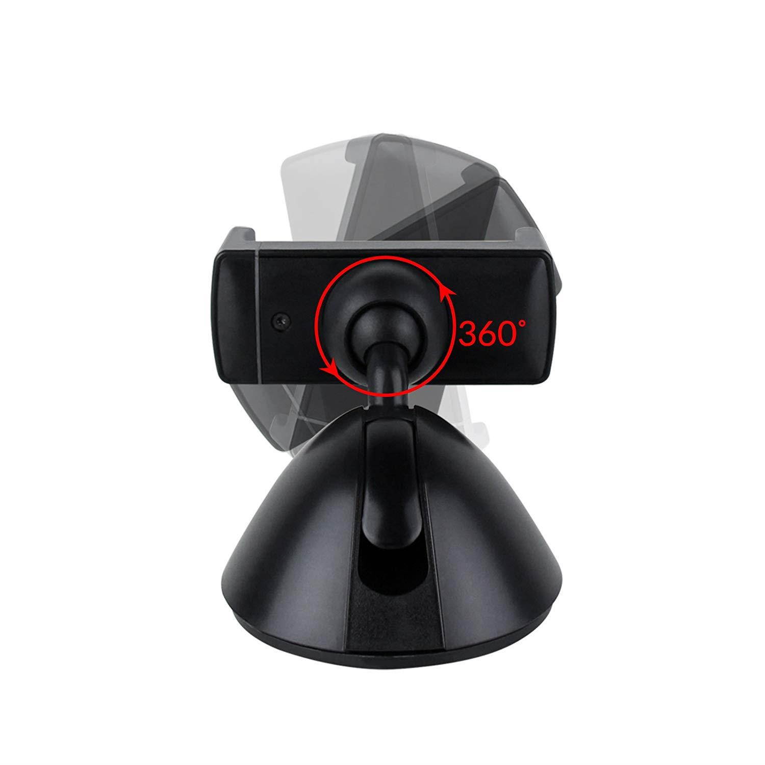 Koomus Pro Dash Universal Dashboard Windshield Smartphone Car Mount Holder for All iPhone and Android Devices