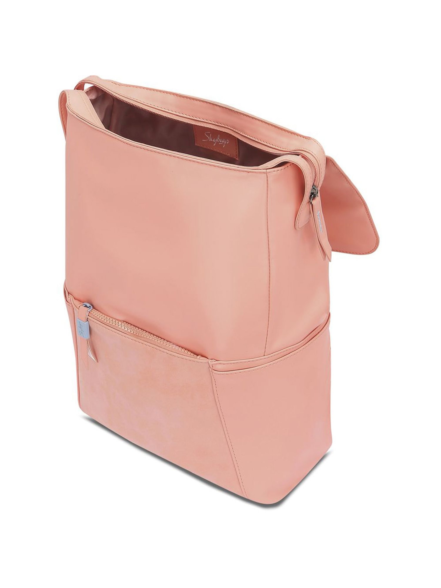 Skybags Rizz 02 Peach Polyester Printed Laptop Backpack - 15 Ltrs