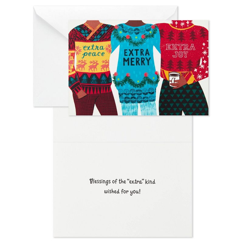 16ct Hallmark Mahogany Ugly Sweater Boxed Cards