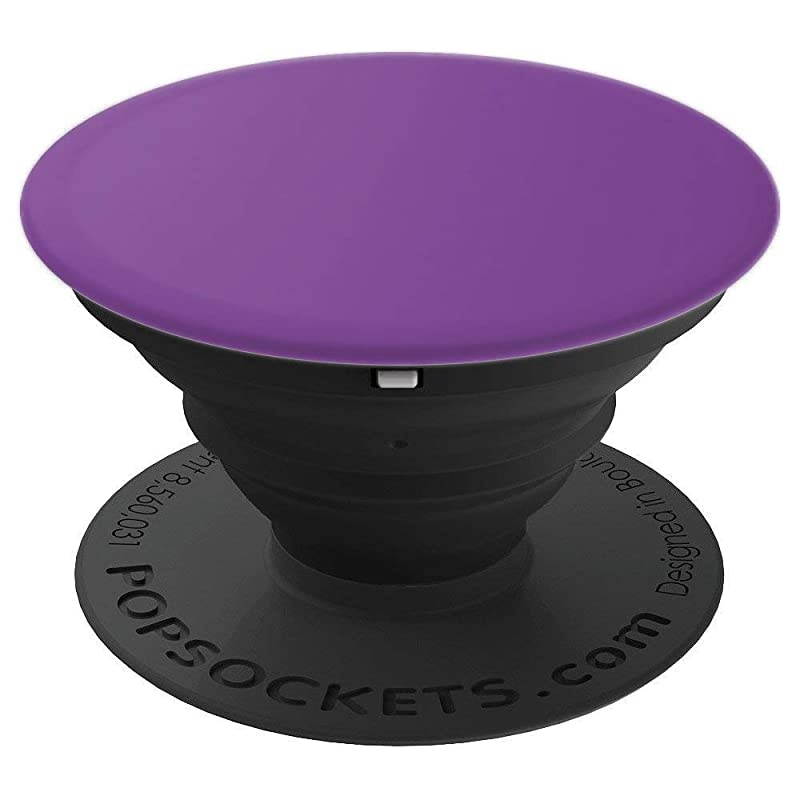 Purple Matte - Simple Stylish Color for Men or Women PopSockets PopGrip: Swappable Grip for Phones & Tablets