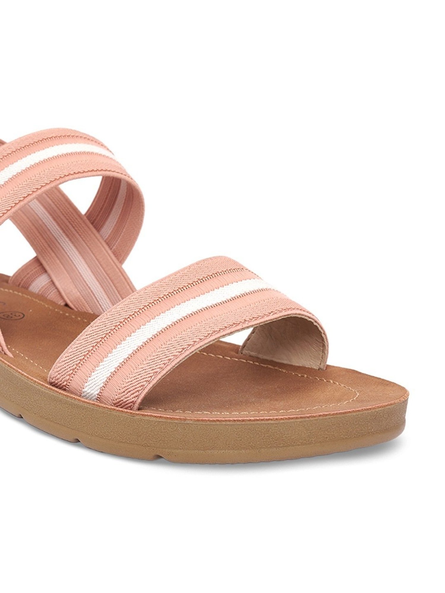 Forever Glam by Pantaloons Women's Pink Back Strap Sandals