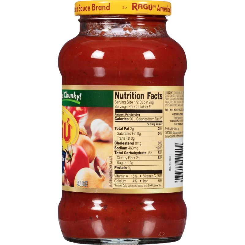 Ragu Chunky Tomato, Garlic & Onion Pasta Sauce - 24oz