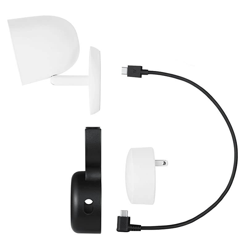 AC Outlet Mount Compatible with Nest Cam IQ Indoor 130Degree Swivel Wall Plug Mount with No Messy Wires or Screws White