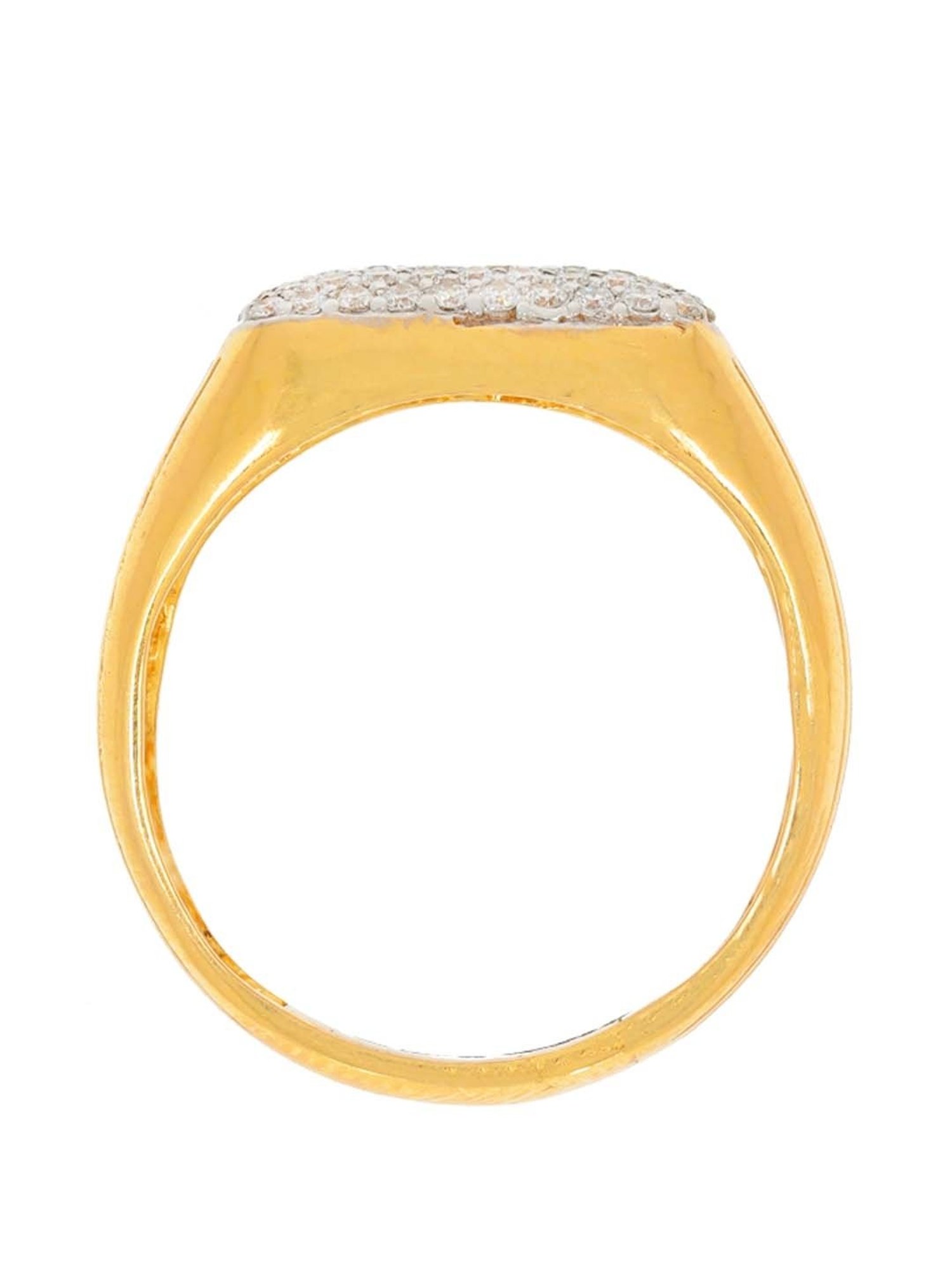 Waman Hari Pethe Jewellers 18k Gold & Diamond Ring for Men