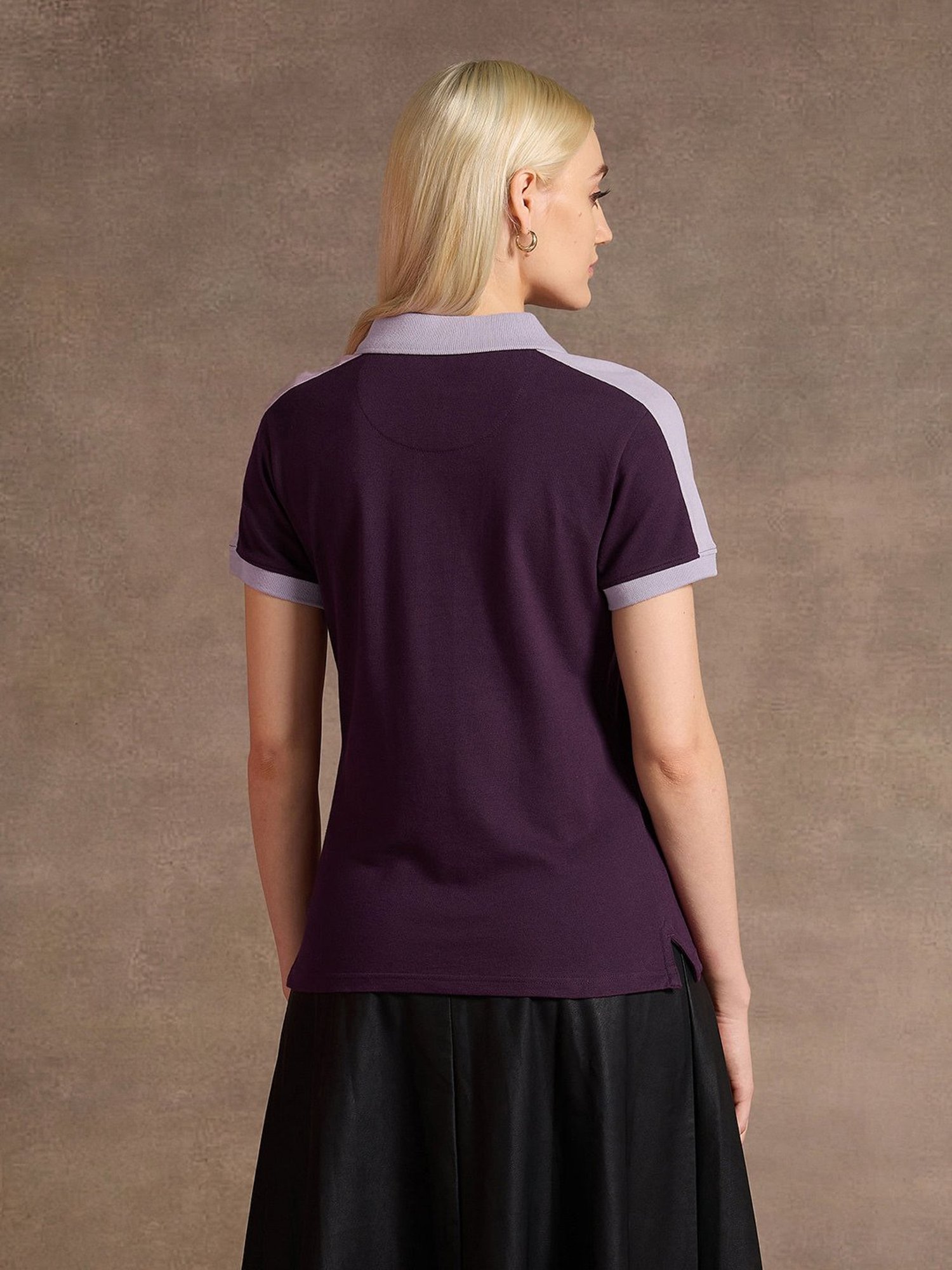 U.S. Polo Assn. Purple Logo Print Polo T-Shirt