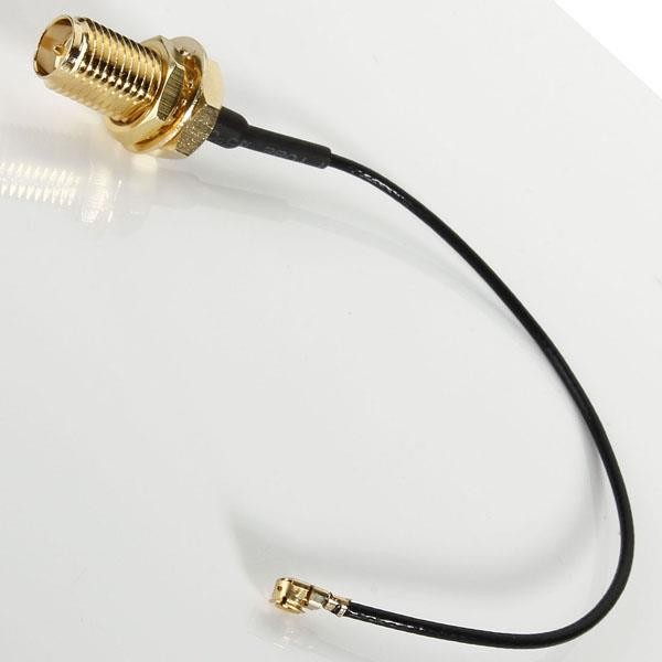 DANIU 10cm PCI U.FL / IPX to RP-SMA Female Jack Pigtail Cable